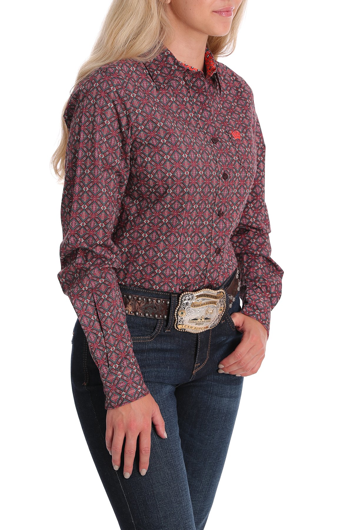 cinch brown shirt