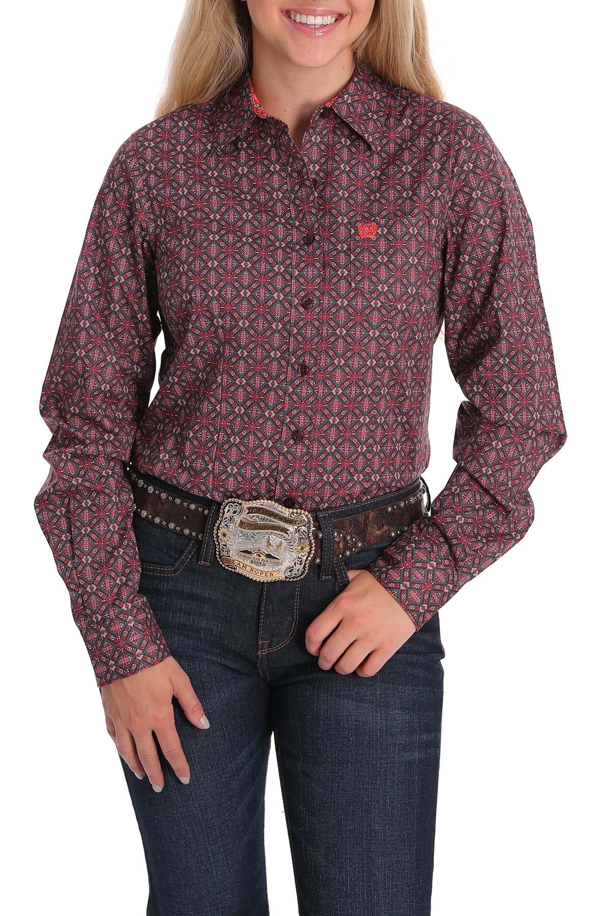 cinch brown shirt