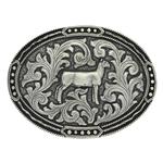Iconic Longhorn Silver Belt Buckle
